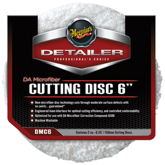 Meguiar's DA Microfiber Cutting Discs, DMC6 - 6" (2 pack)